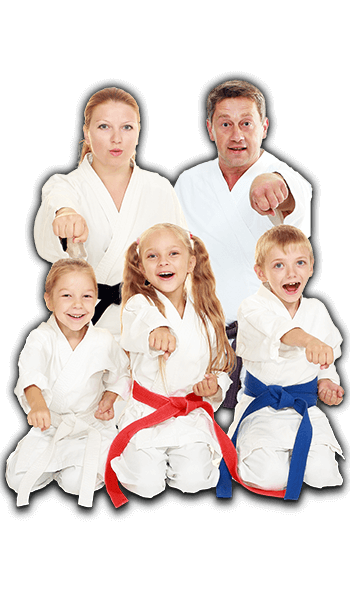 Martial Arts Lessons for Families in Staten Island NY - Sitting Group Family Banner